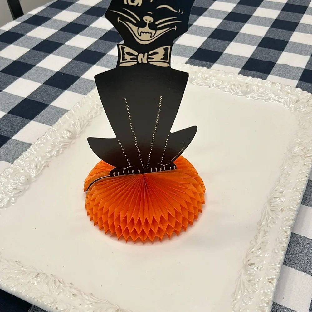 Halloween Witch and Honeycomb Black Cat